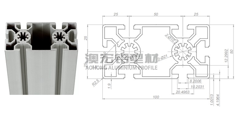 50100歐標(biāo)工業(yè)鋁型材